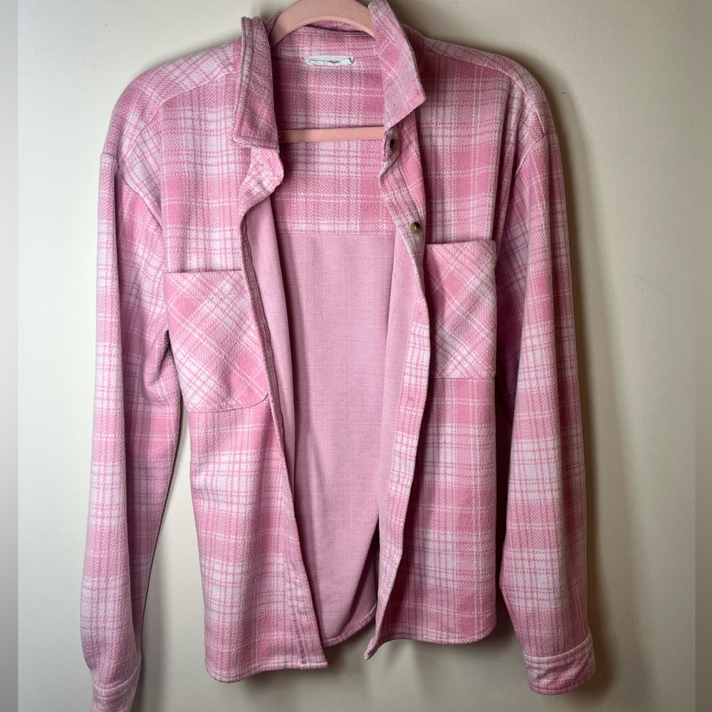 Plaid Pink Button Down Shirt